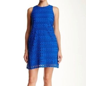 julia jordan geo lace shift dress